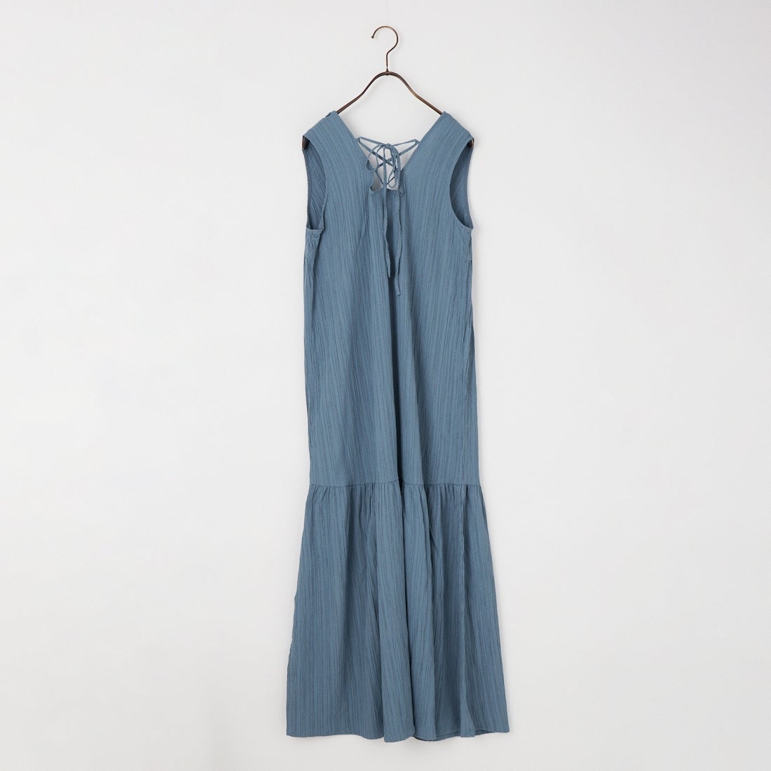 Jeans Factory Clothes [ジーンズファクトリークローズ] 楊柳マキシワンピース [IN2-OP-6] BLUE