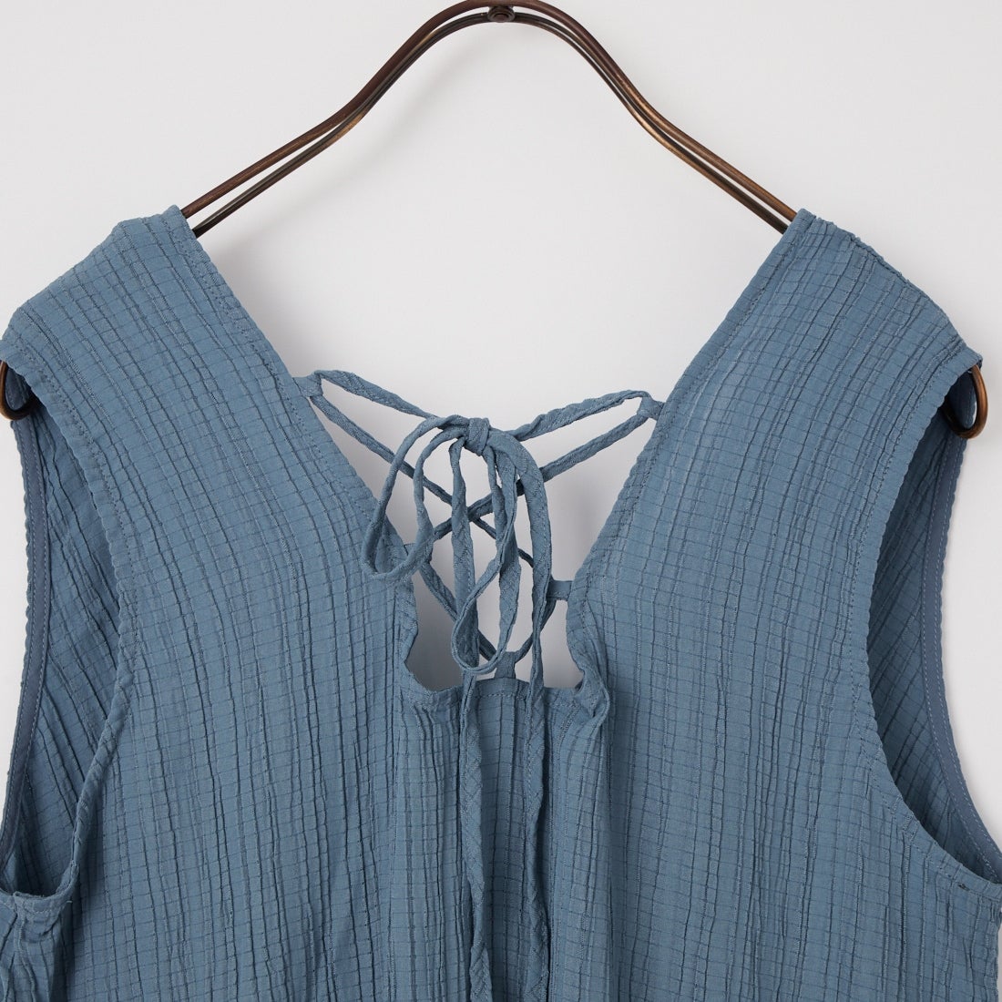 Jeans Factory Clothes [ジーンズファクトリークローズ] 楊柳マキシワンピース [IN2-OP-6] BLUE