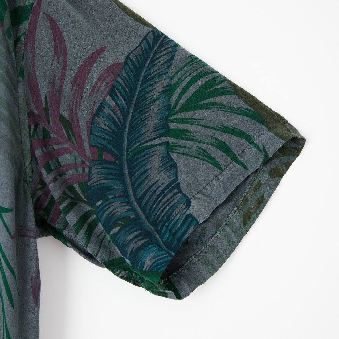 HELLO CALIF [ハローカリフ] ピグメントトロピカルシャツ [662002] BLACK