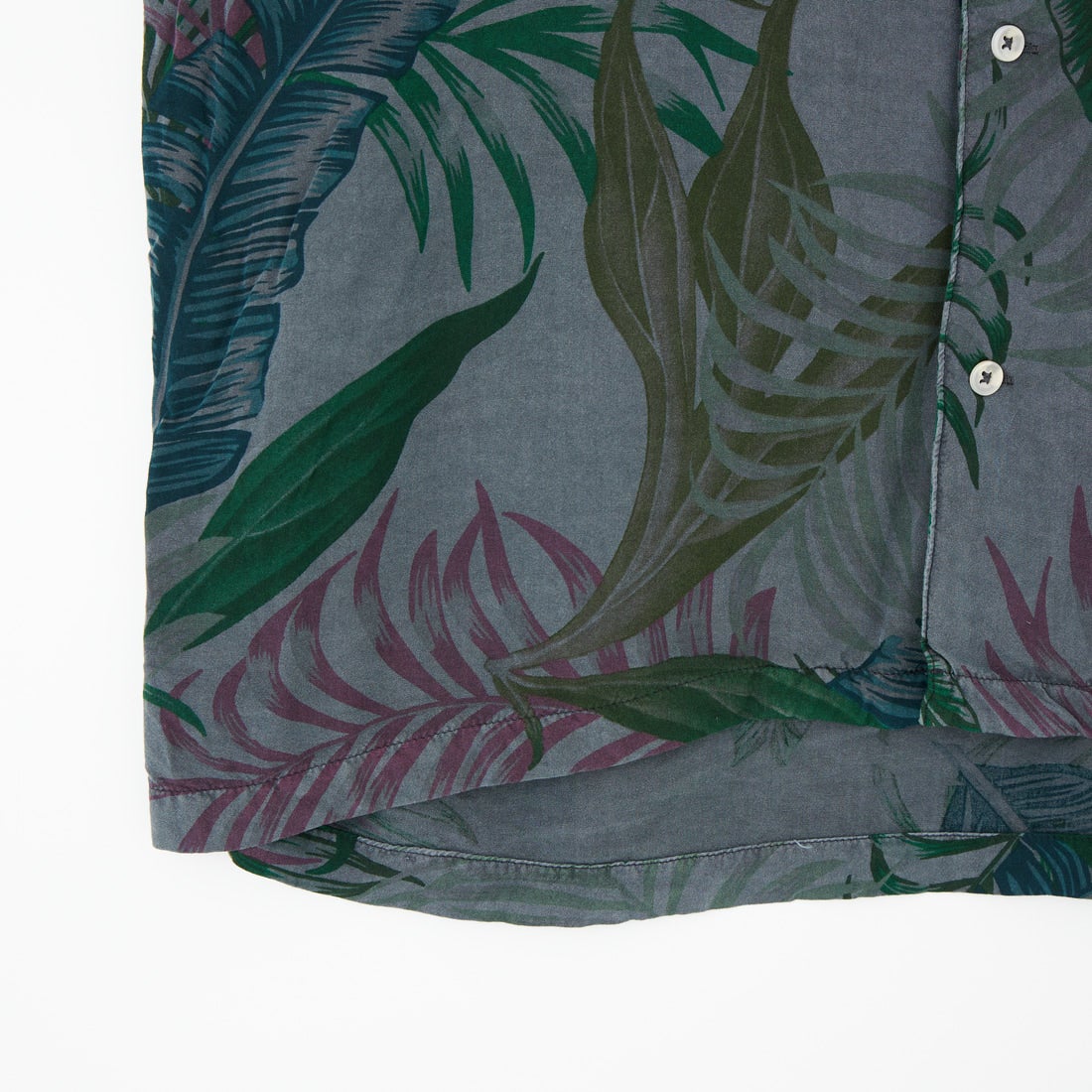 HELLO CALIF [ハローカリフ] ピグメントトロピカルシャツ [662002] BLACK