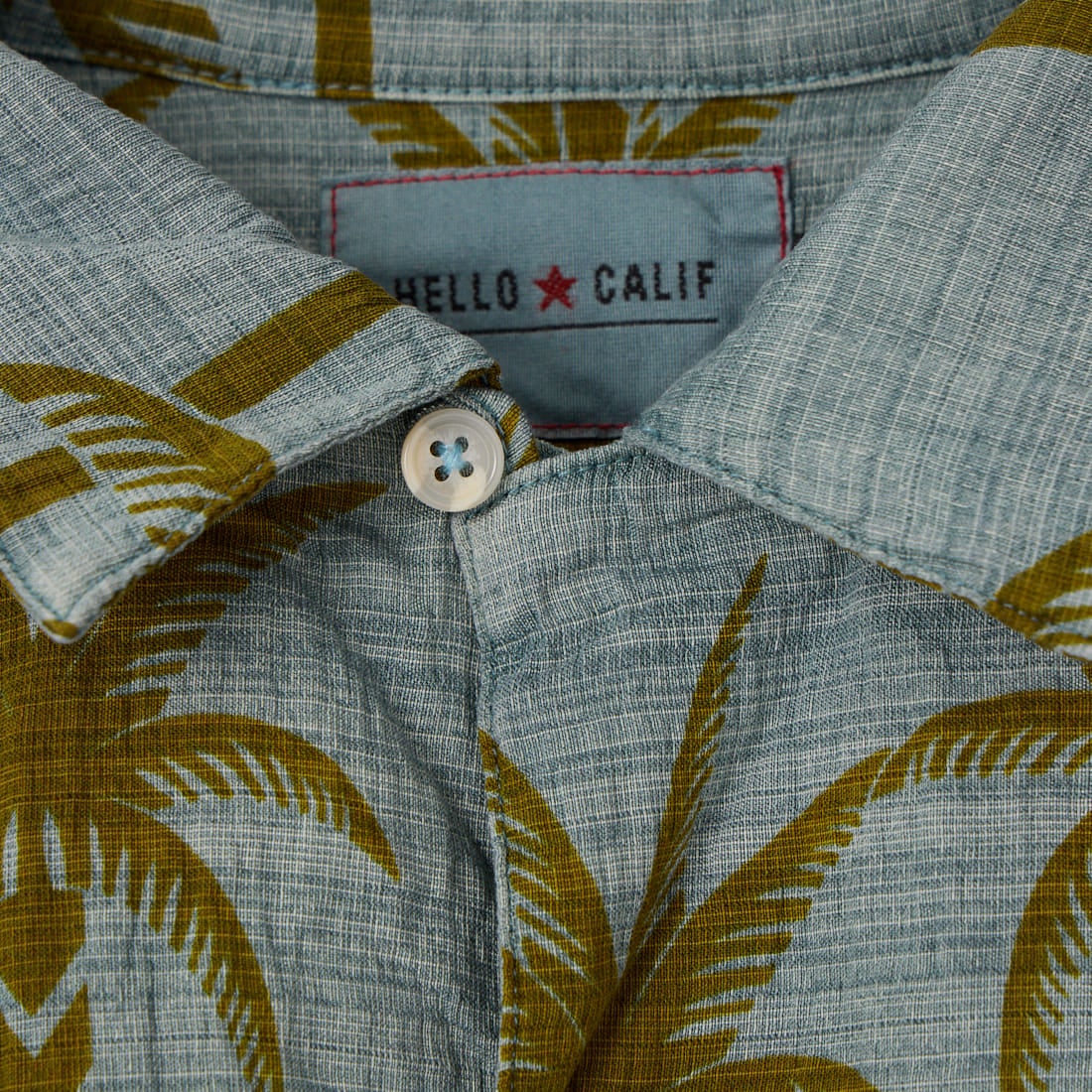HELLO CALIF [ハローカリフ] ピグメントトロピカルシャツ [662003] GRAY