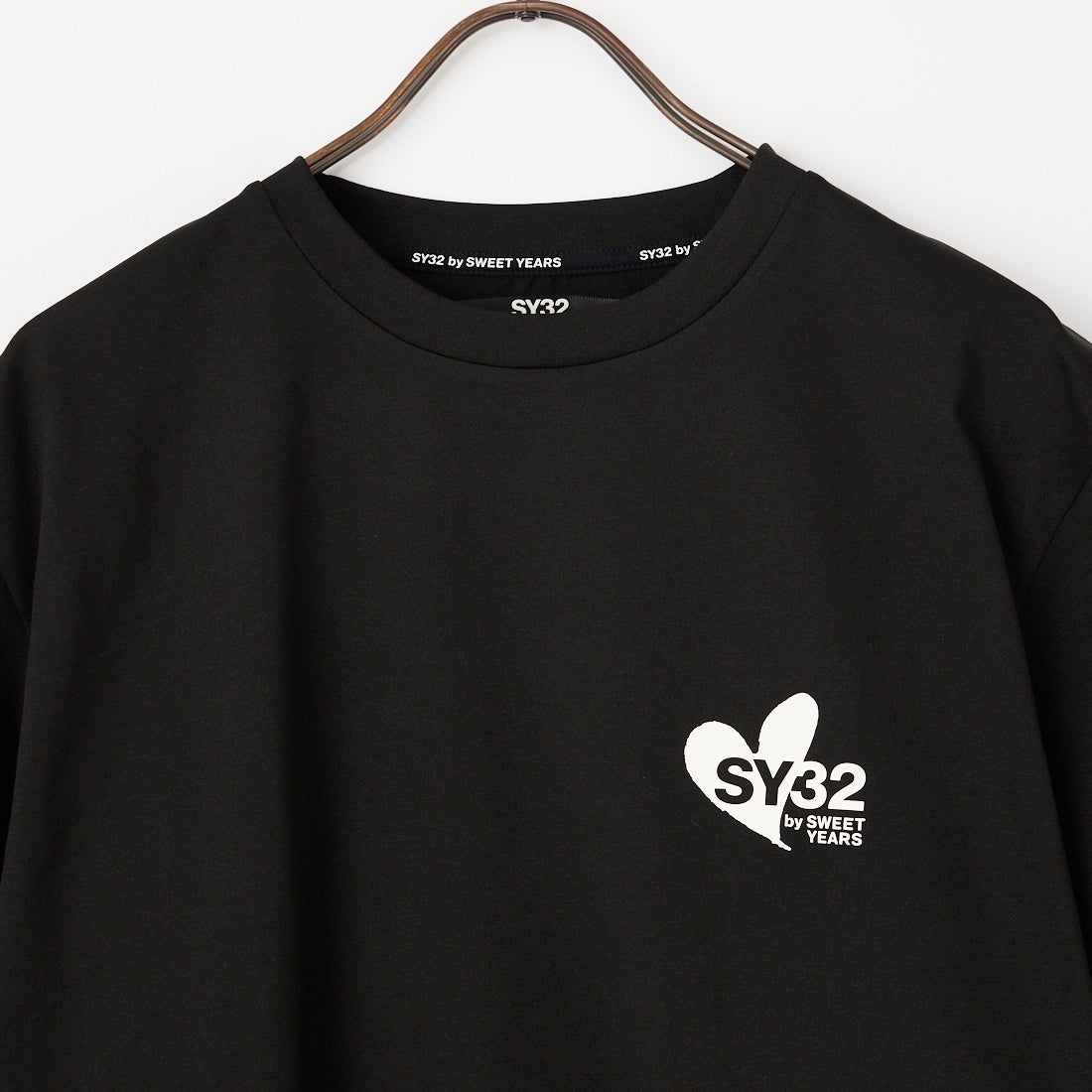 SY32 [エスワイサーティトゥ] ハートミックスロゴTシャツ [32-26SN1-28] BLACK/WHT