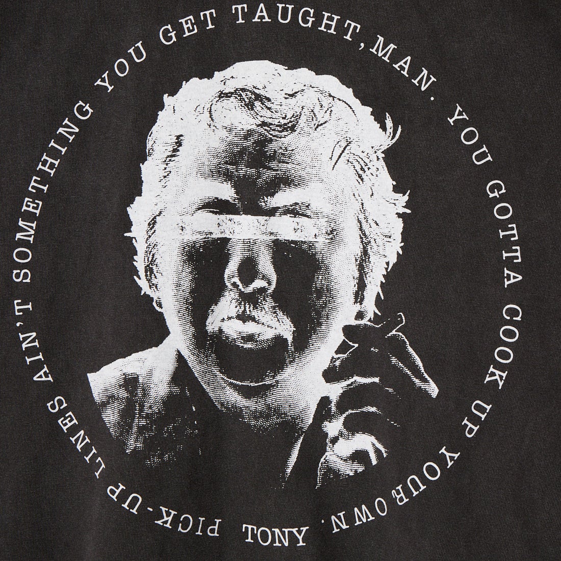 Tony Taizsun [トニータイズサン] 漢 渾身Tシャツ [26SS-016] BLK