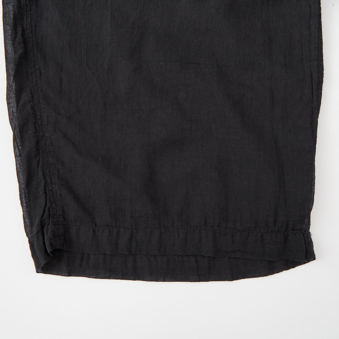 ARMEN [アーメン] シングルガーゼ オーバーダイギャザーパンツ [INAM2644GD] 9900 BLACK