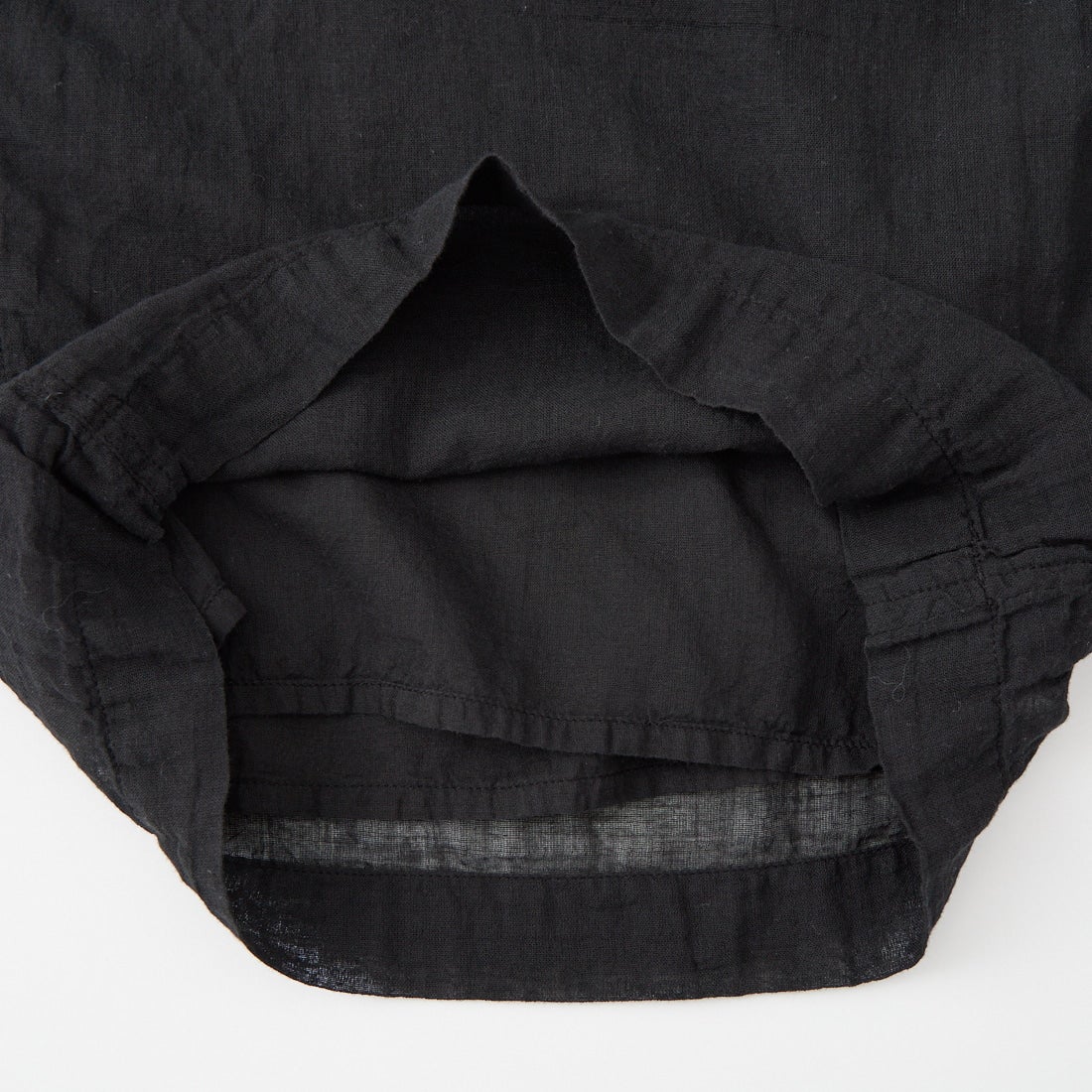 ARMEN [アーメン] シングルガーゼ オーバーダイギャザーパンツ [INAM2644GD] 9900 BLACK