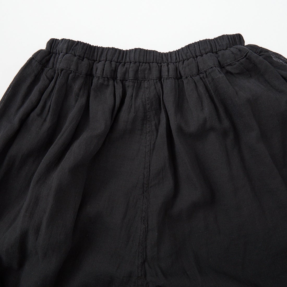 ARMEN [アーメン] シングルガーゼ オーバーダイギャザーパンツ [INAM2644GD] 9900 BLACK