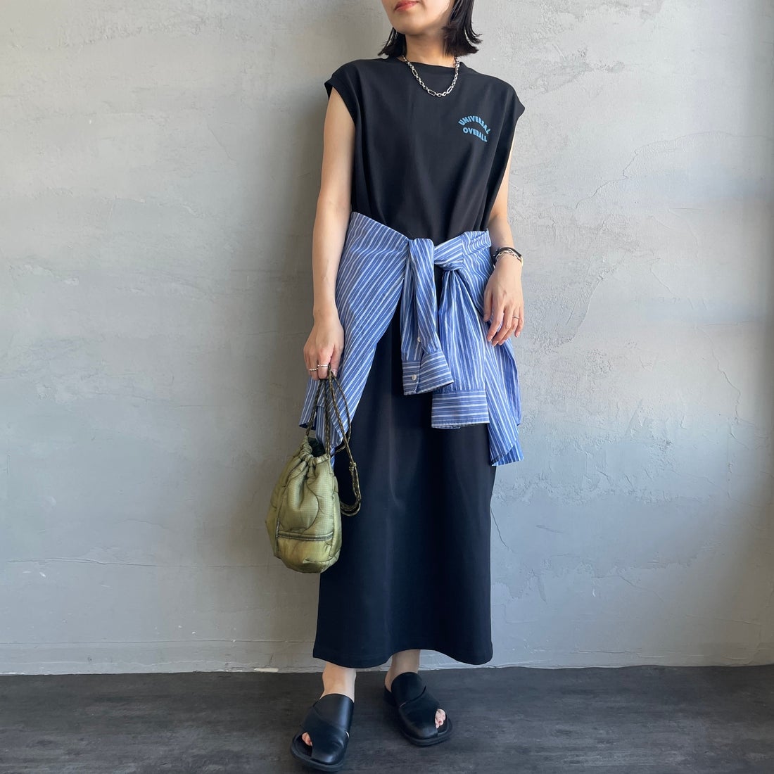 BLACK&&モデル身長：160cm 着用サイズ：F&&