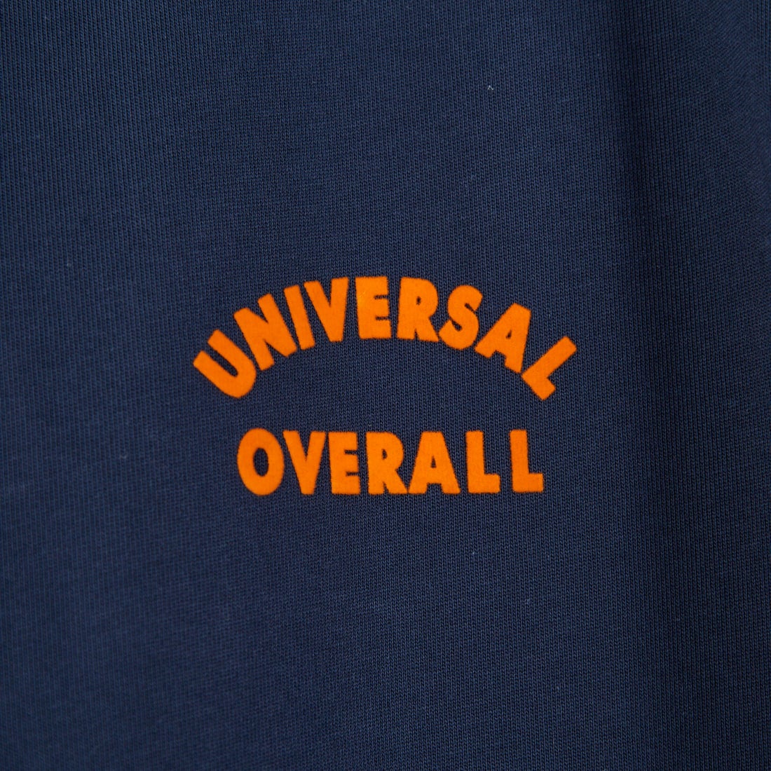 UNIVERSAL OVERALL [ユニバーサルオーバーオール] 別注 フロッキーワンポイントロゴ ノースリーブ マキシ丈ワンピース [U2612807IN-JF] NAVY