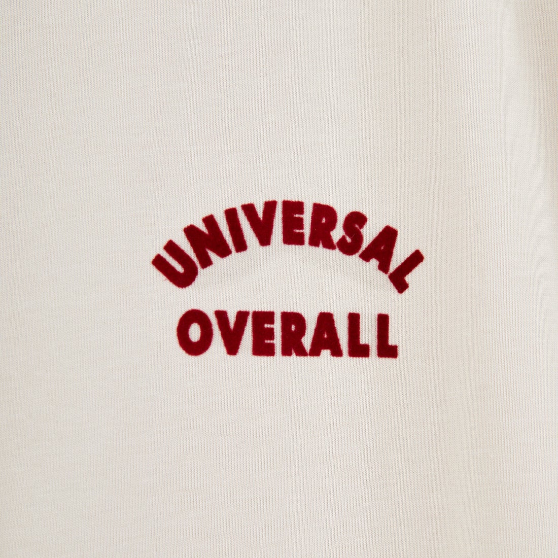 UNIVERSAL OVERALL [ユニバーサルオーバーオール] 別注 フロッキーワンポイントロゴ ノースリーブ マキシ丈ワンピース [U2612807IN-JF] GREIGE