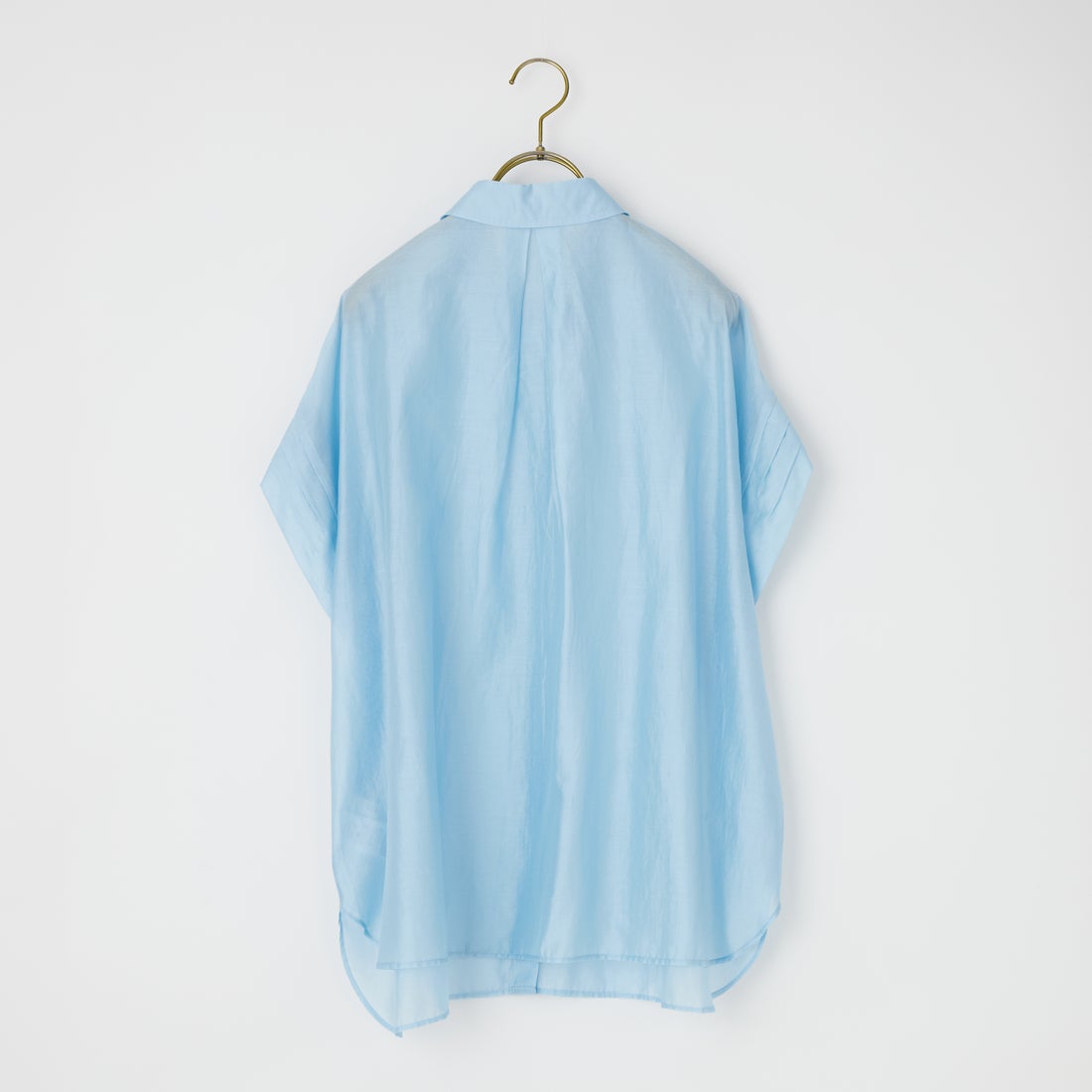 CLOCHE [クロシェ] 袖タックシアーブラウス [61285668] ｻｯｸｽ