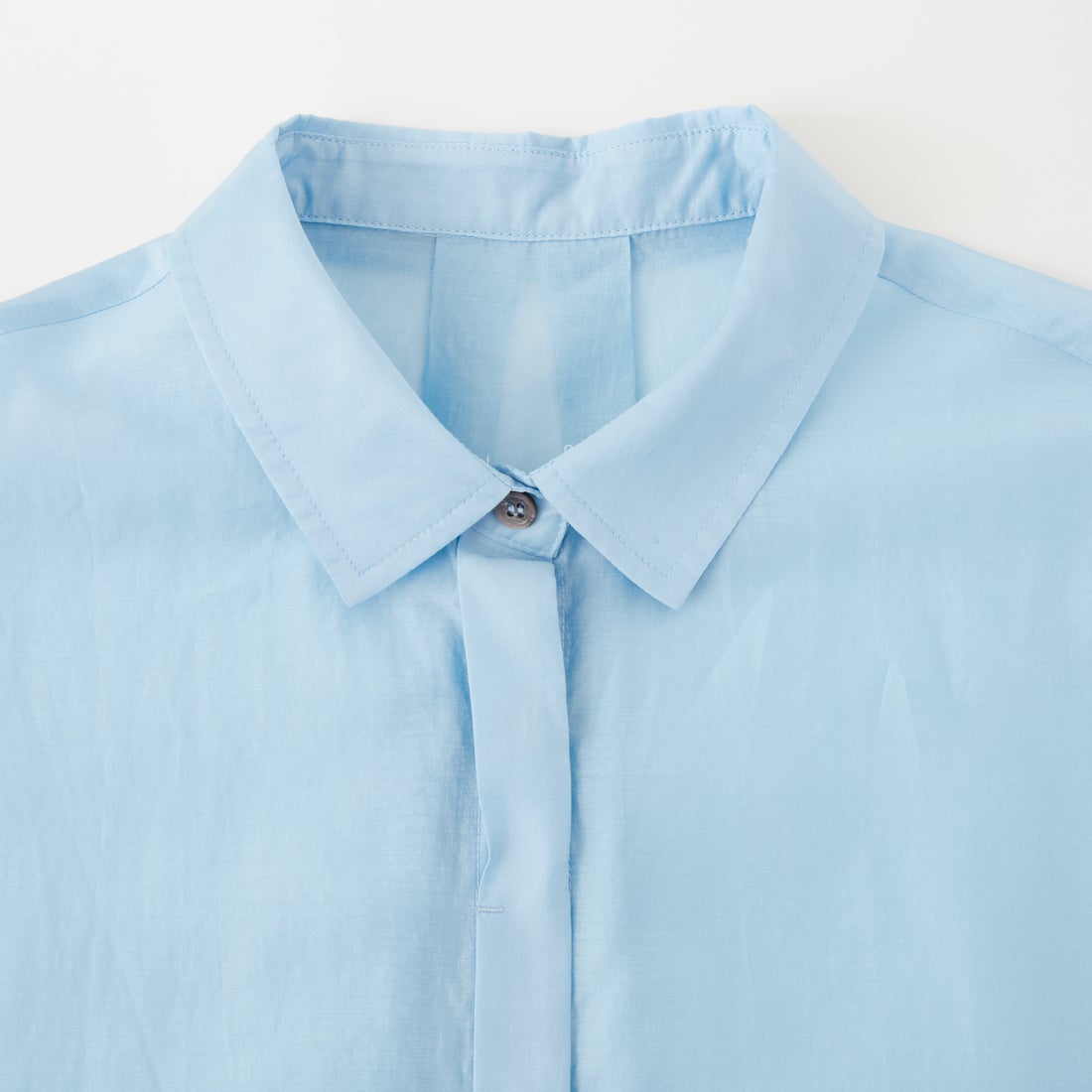 CLOCHE [クロシェ] 袖タックシアーブラウス [61285668] ｻｯｸｽ