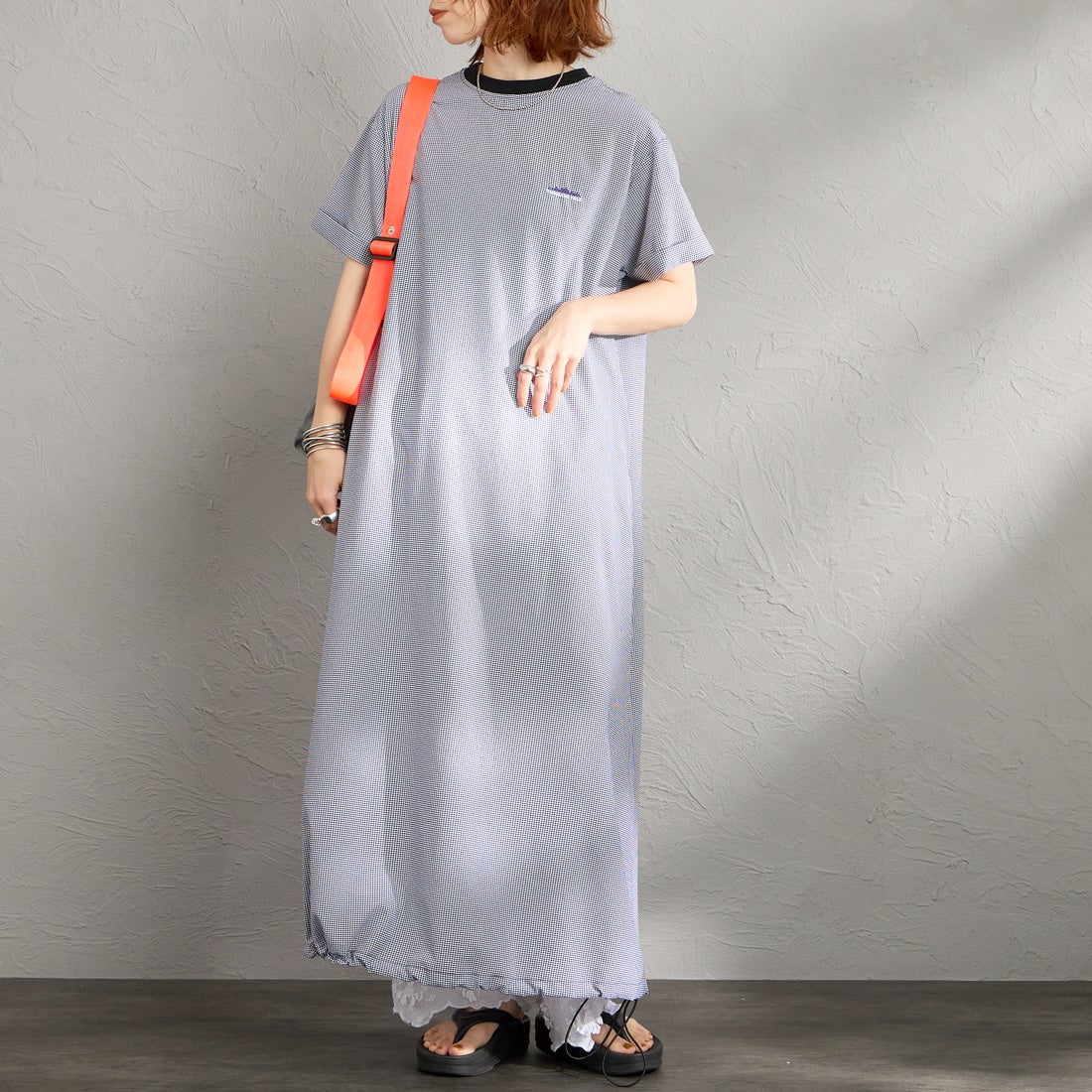 91 BLK CK&&モデル身長：158cm 着用サイズ：F&&