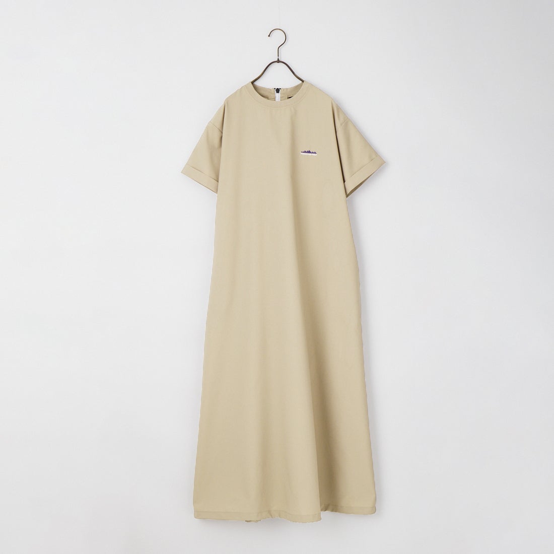 THOUSAND MILE [サウザンド マイル] 別注 ハイエアー バックジップ ショートスリーブワンピース [TM261HA50832-JF] 15 GREIGE
