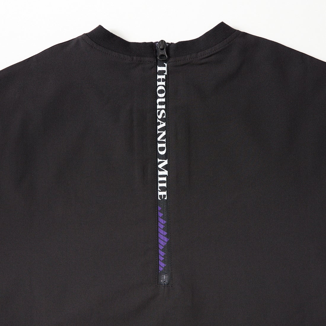 THOUSAND MILE [サウザンド マイル] 別注 ハイエアー バックジップ ショートスリーブワンピース [TM261HA50832-JF] 09 BLACK
