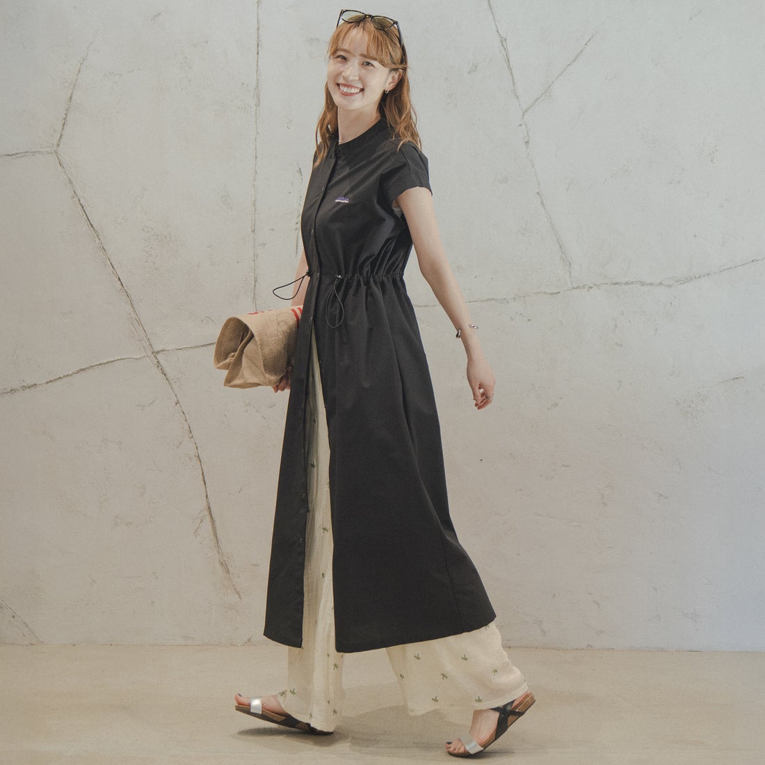 09 BLACK&&モデル身長：167cm 着用サイズ：F&&