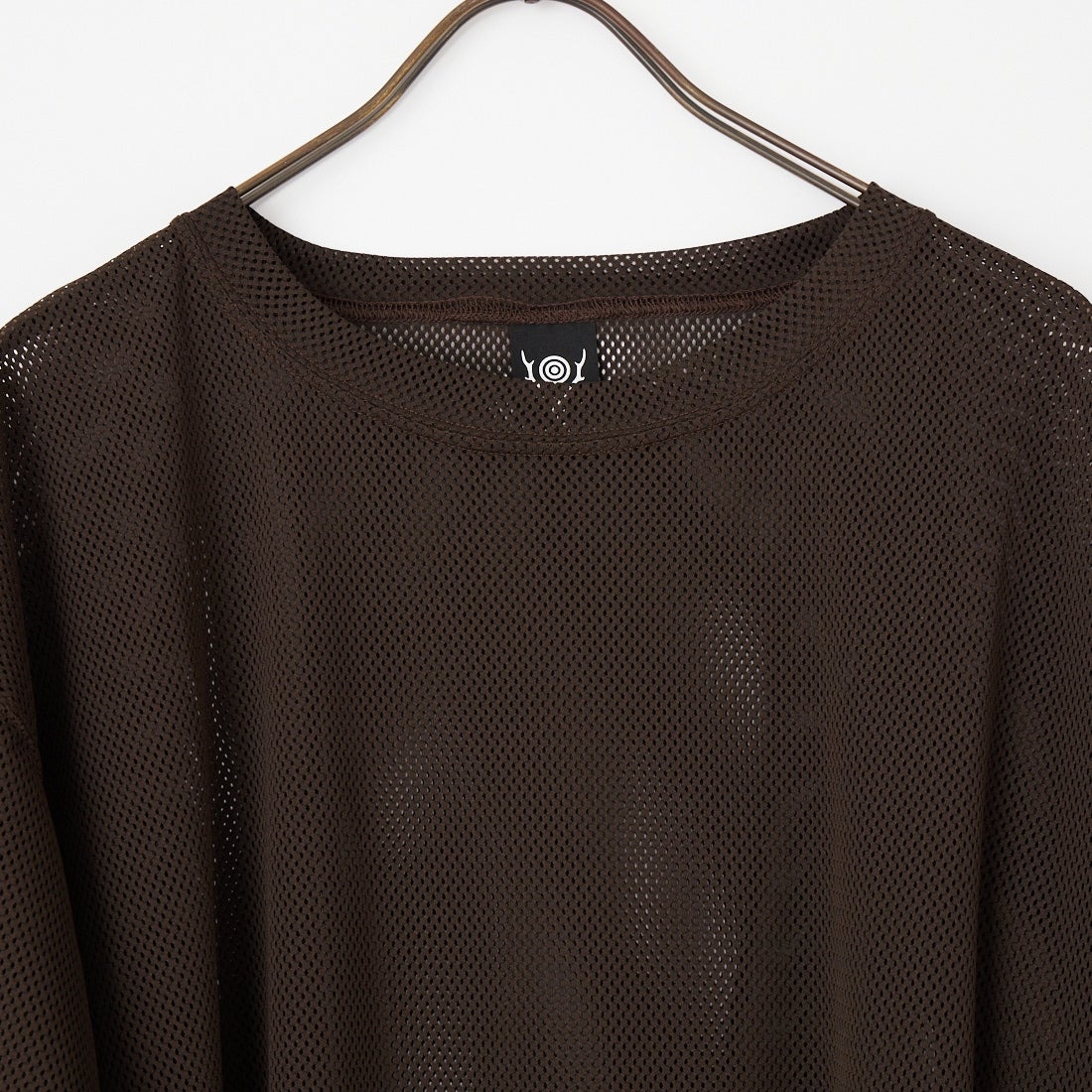 South2West8 [サウスツーウエストエイト] ショートスリーブ クルーネックメッシュTシャツ [SX721] C D.BROWN