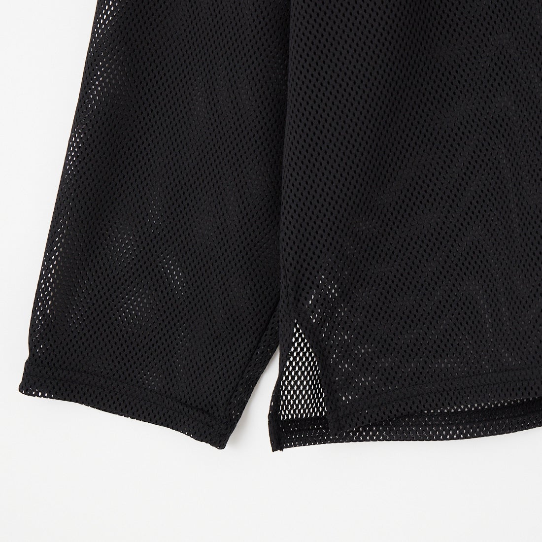 South2West8 [サウスツーウエストエイト] ロングスリーブ クルーネックメッシュTシャツ [SX720] D BLACK