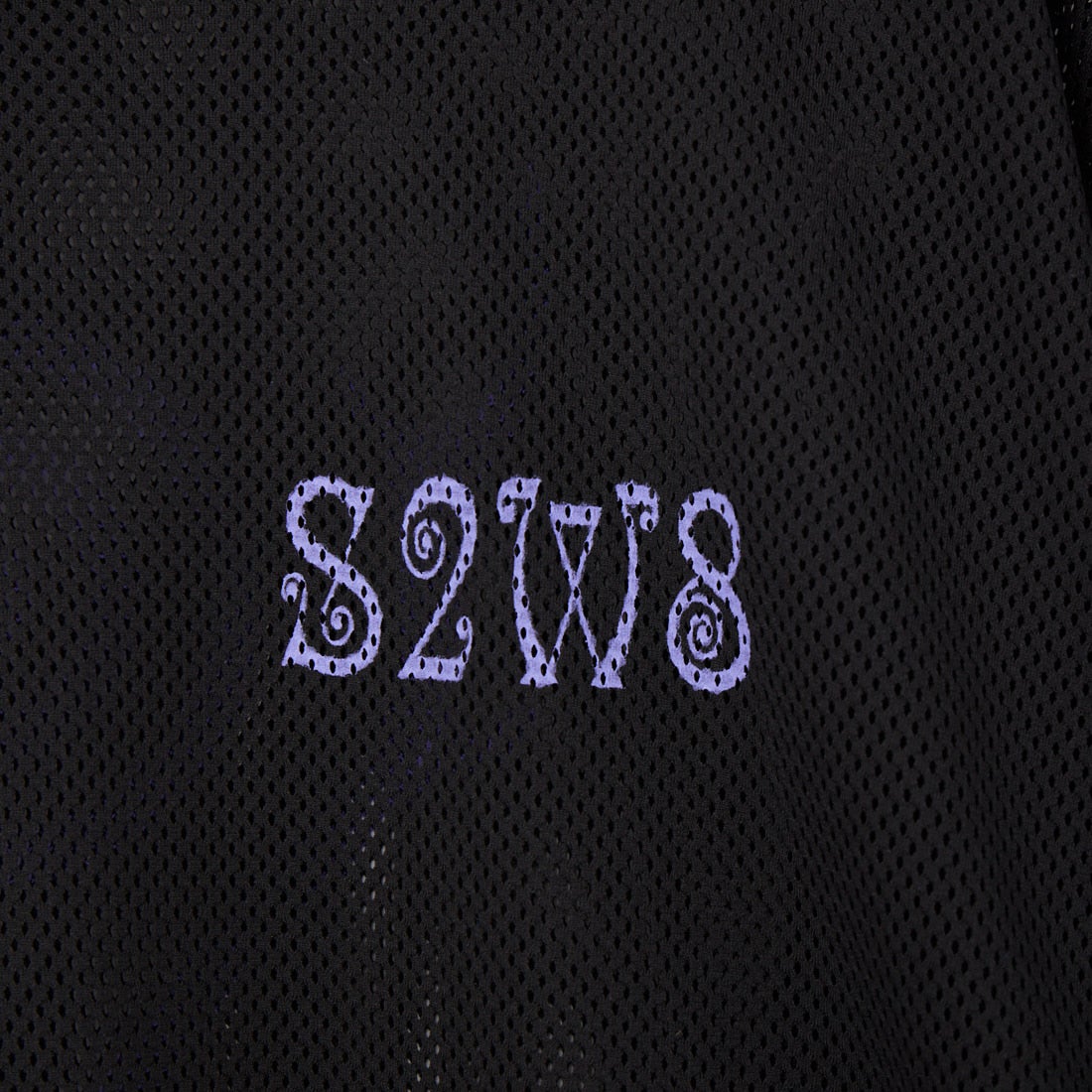 South2West8 [サウスツーウエストエイト] ロングスリーブ クルーネックメッシュTシャツ [SX720] D BLACK