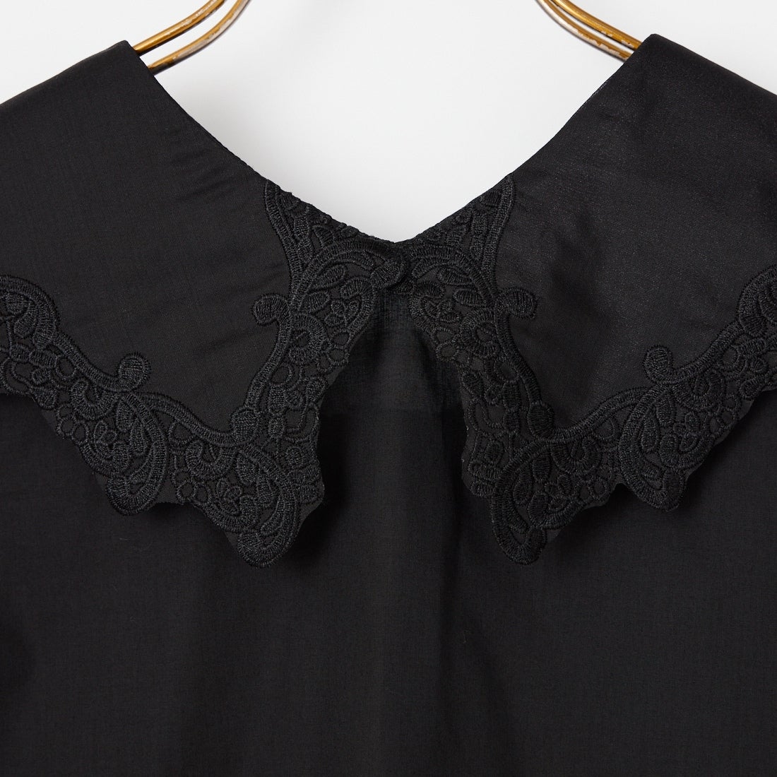 MARMARMAR [マーマーマー] レースカラーノースリーブシャツ [1-830102] 99 BLACK