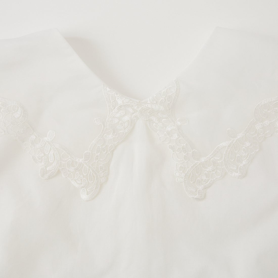 MARMARMAR [マーマーマー] レースカラーノースリーブシャツ [1-830102] 11 OFF WHI