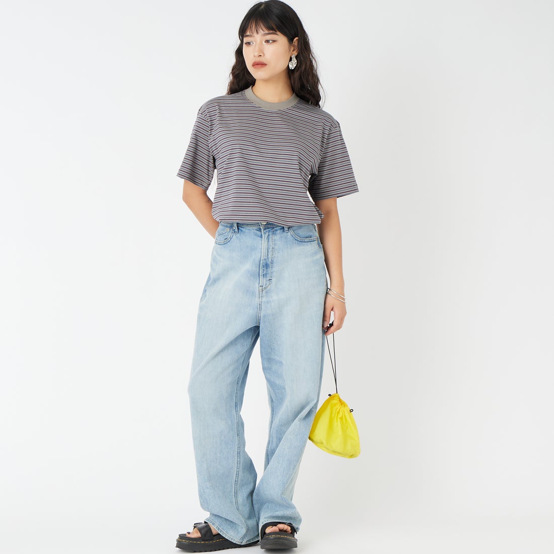 THE NORTH FACE [ザ ノースフェイス] ショートスリーブ フラッシュドライボーダーTシャツ [NT32639] ST &&モデル身長：162cm 着用サイズ：S&&