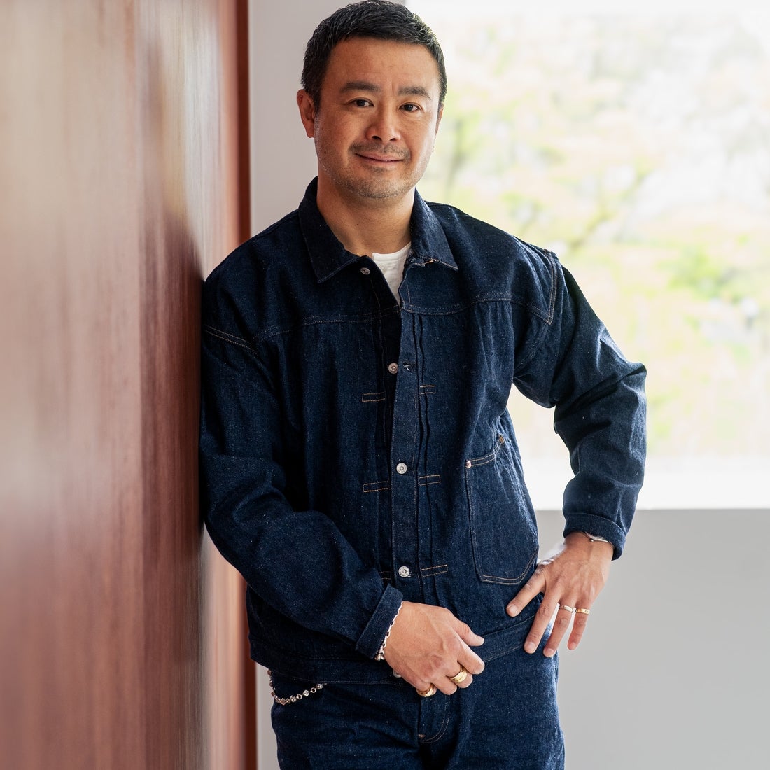 JOHN MUNG DENIM [ジョン マン デニム] 1920s デニムジャケット [JOHNMUNG-DNM-JKT-4] ONE WASH &&モデル身長：177cm 着用サイズ：44&&