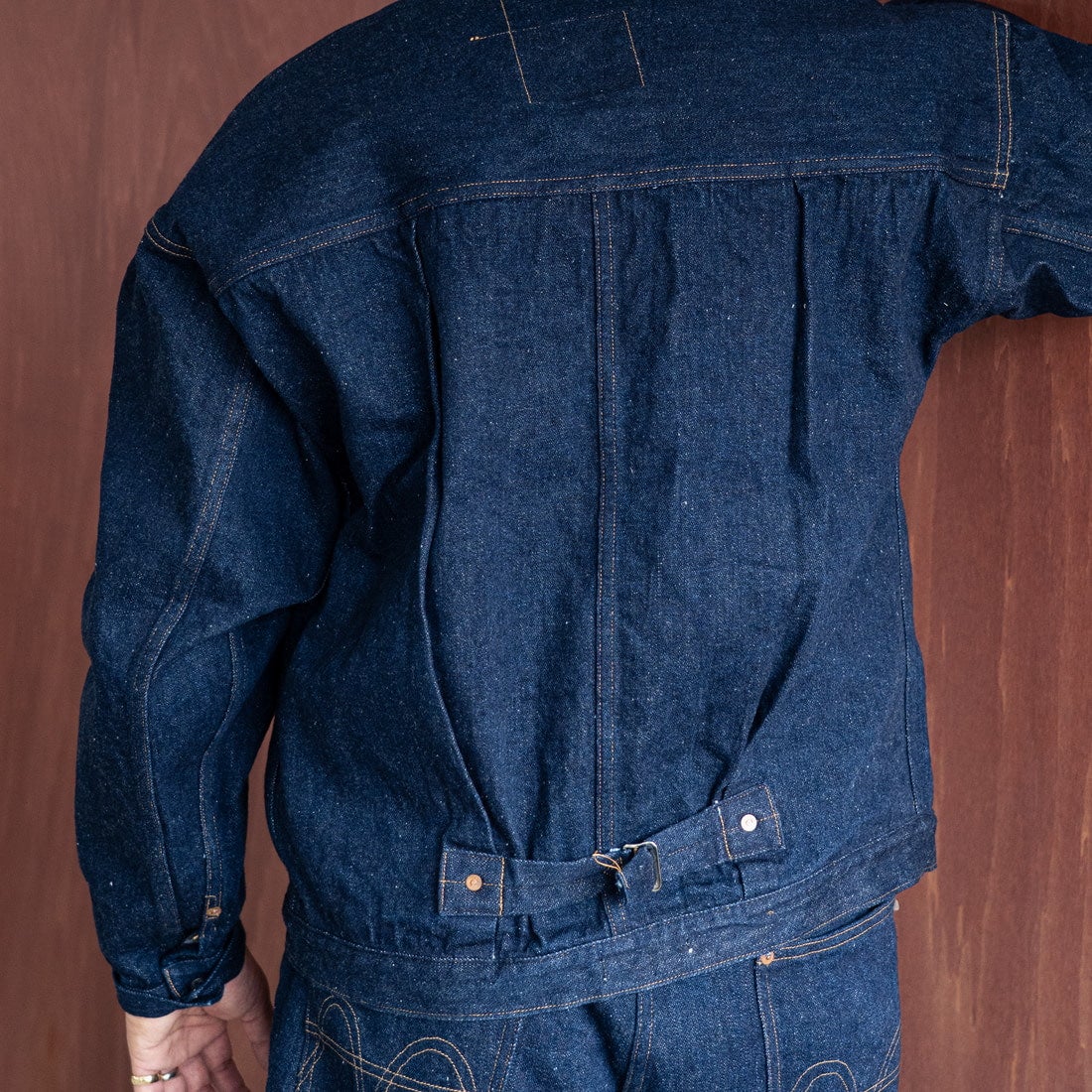 JOHN MUNG DENIM [ジョン マン デニム] 1920s デニムジャケット [JOHNMUNG-DNM-JKT-4] ONE WASH &&モデル身長：177cm 着用サイズ：44&&