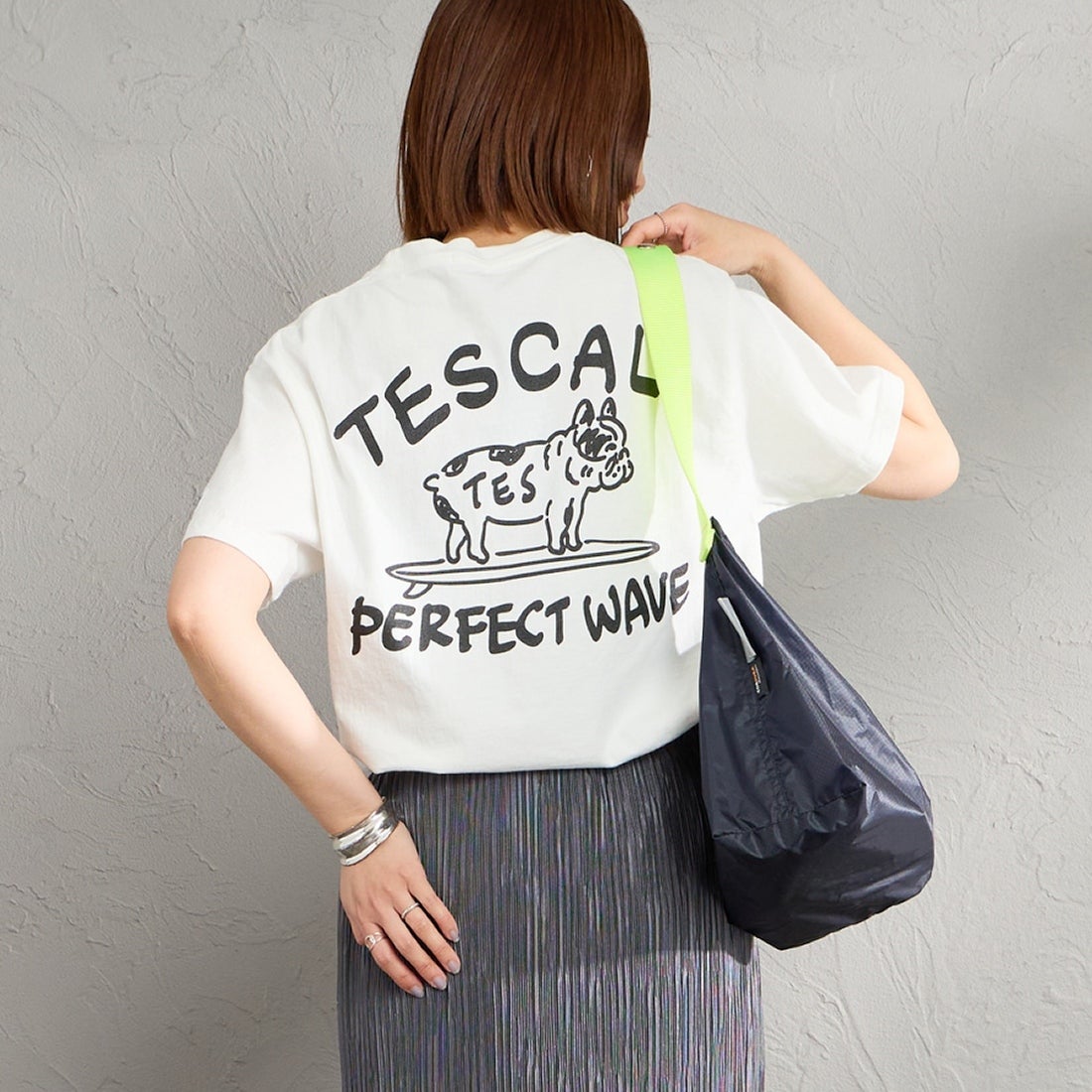 WHITE&&モデル身長：159cm 着用サイズ：S&&