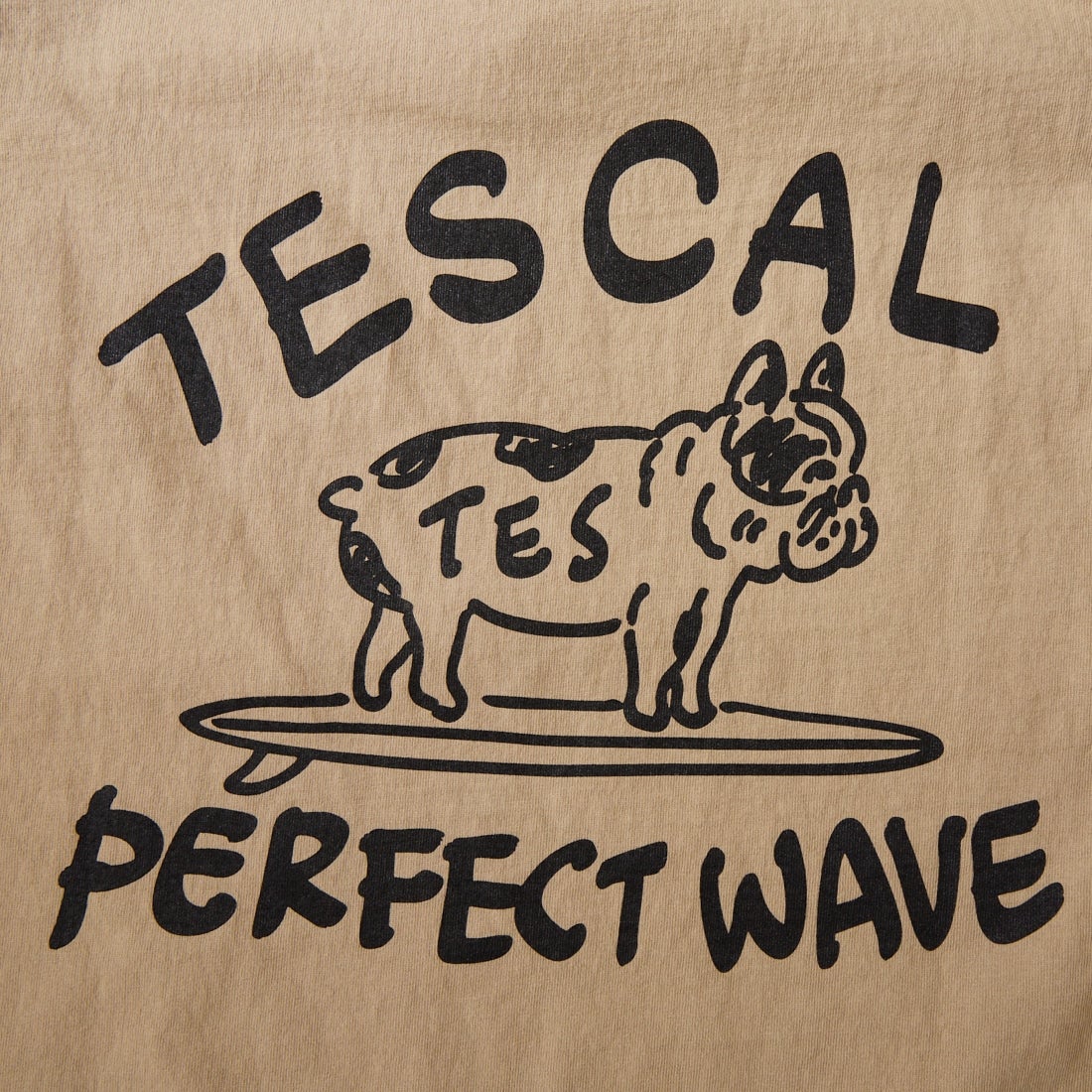 The Endless Summer [エンドレスサマー] 別注 手描き風 バックプリントTシャツ [FH-26574506-JF] BEIGE