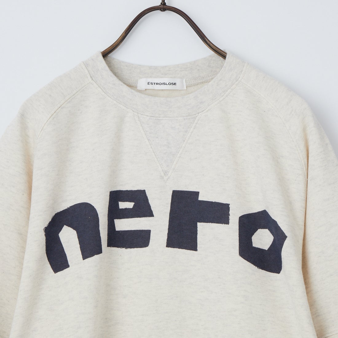 ESTROISLOSE [エストゥロワルーズ] ミニ裏毛 プリントプルオーバー [EC26206]  03 OATMEAL