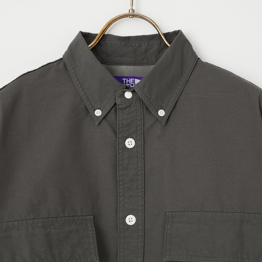 THE NORTH FACE PURPLE LABEL [ザ ノースフェイス パープルレーベル] ボタンダウン フィールドクロップドシャツ [N26SG067] AH ASPHALT
