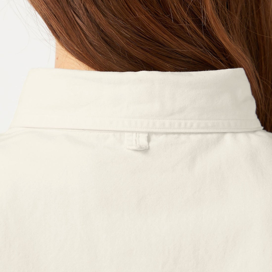 THE NORTH FACE PURPLE LABEL [ザ ノースフェイス パープルレーベル] ボタンダウン フィールドクロップドシャツ [N26SG067] W WHITE &&モデル身長：165cm 着用サイズ：WS&&
