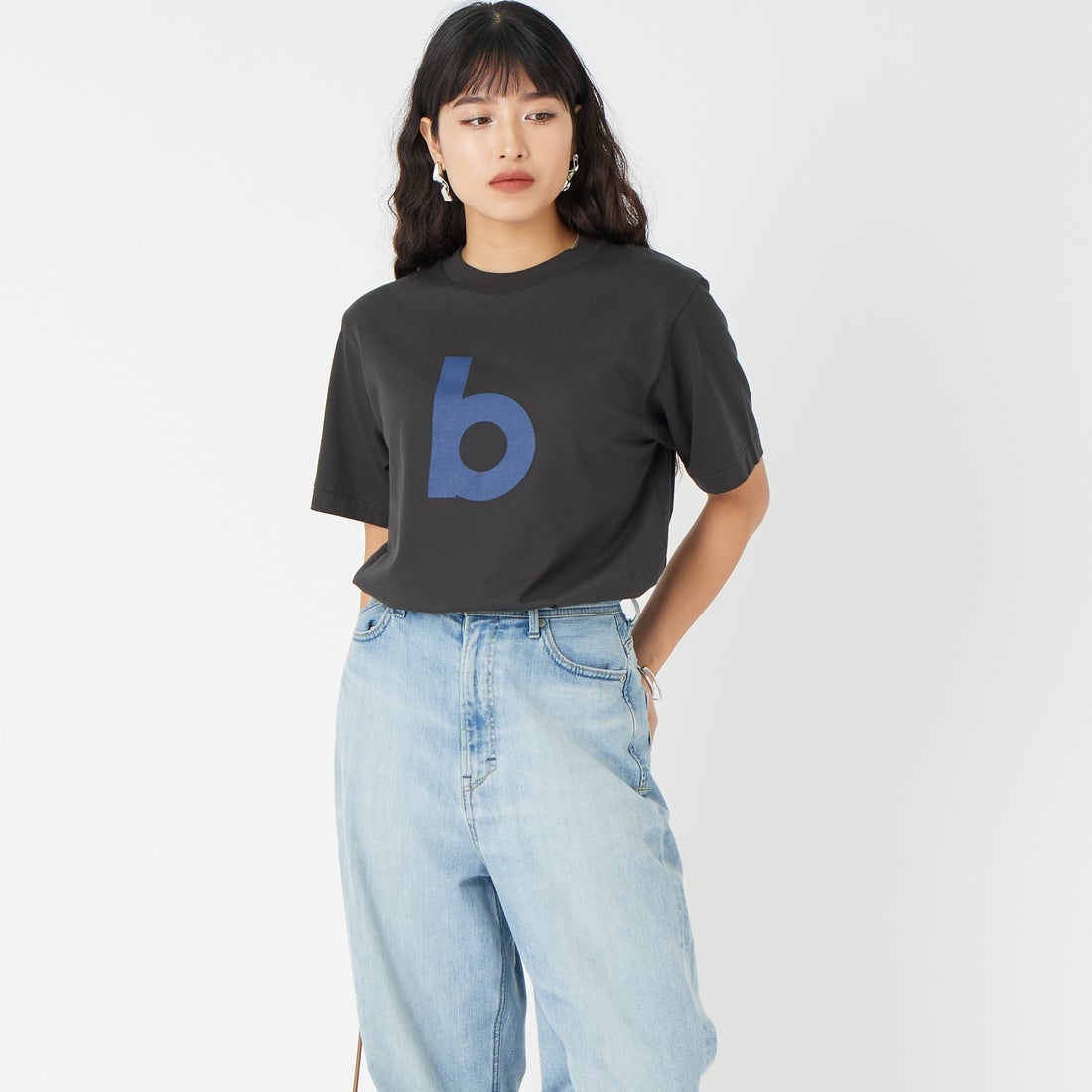 03 BLK/BLU&&モデル身長：162cm 着用サイズ：0&&