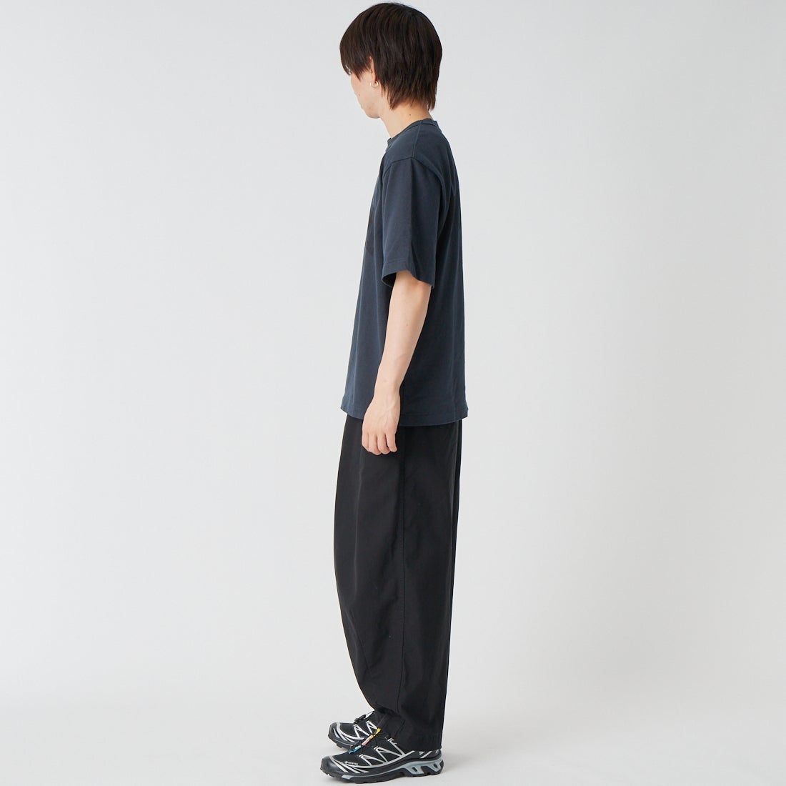 blurhms ROOTSTOCK [ブラームス ルーツストック] NOT-PRINCE 88/12スタンダードプリントTシャツ [BROOTS25S35S26B] 03 NIGHT B &&モデル身長：177cm 着用サイズ：2&&