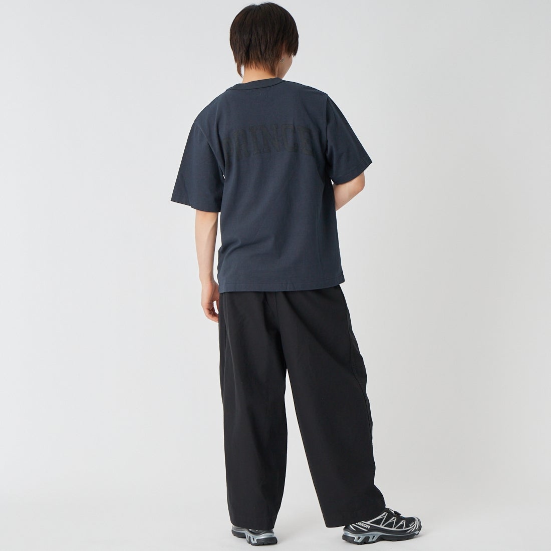 blurhms ROOTSTOCK [ブラームス ルーツストック] NOT-PRINCE 88/12スタンダードプリントTシャツ [BROOTS25S35S26B] 03 NIGHT B &&モデル身長：177cm 着用サイズ：2&&