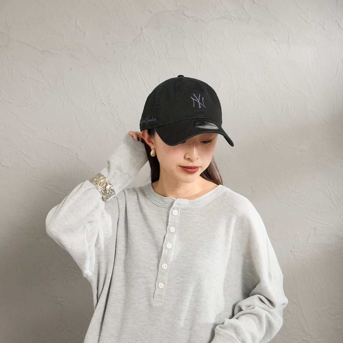 NEW ERA [ニューエラ] 別注 9TWENTY ベースボールキャップ ニューヨーク・ヤンキース [15156469-JF] BLACK