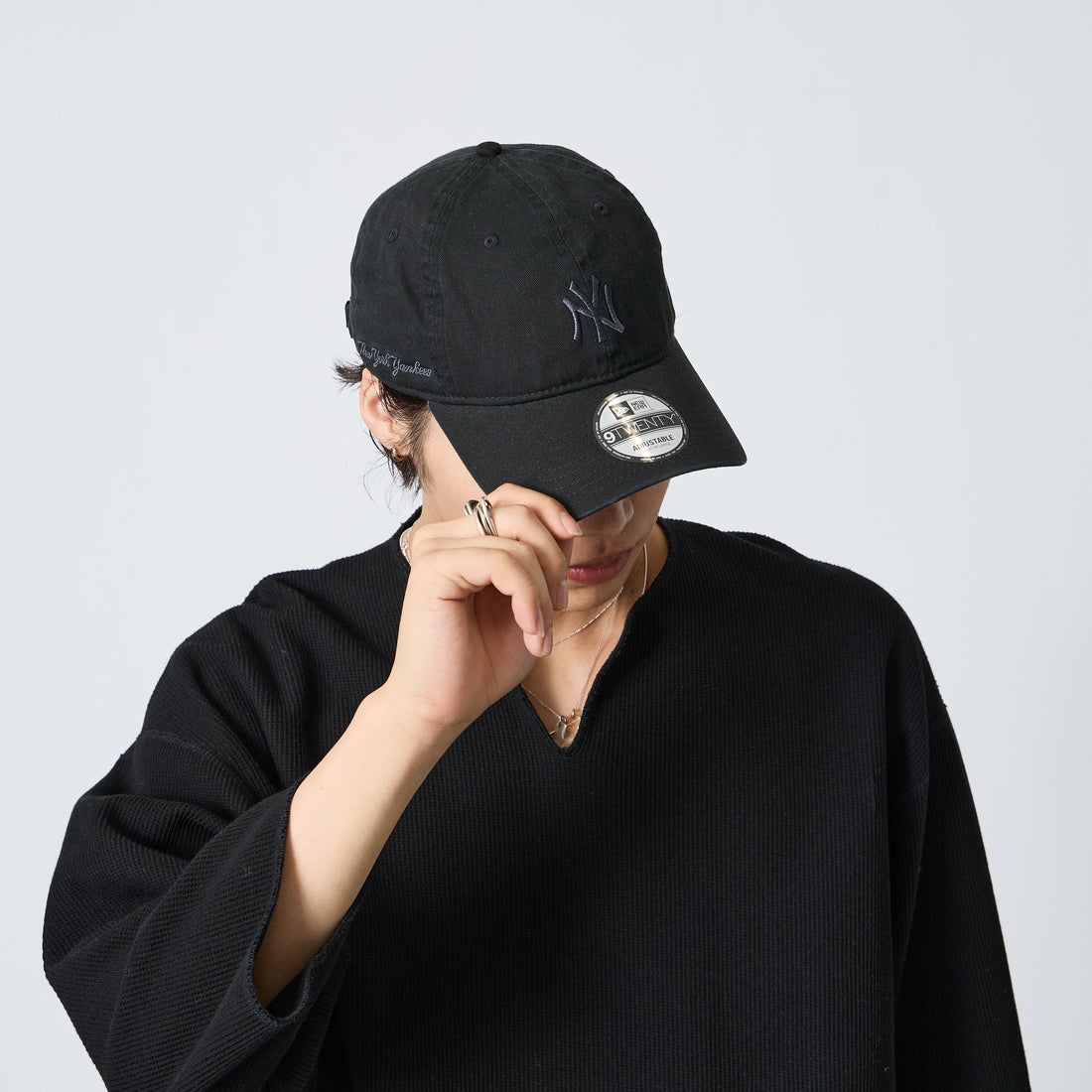 NEW ERA [ニューエラ] 別注 9TWENTY ベースボールキャップ ニューヨーク・ヤンキース [15156469-JF] BLACK