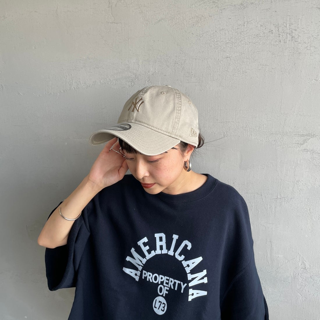 NEW ERA [ニューエラ] 別注 9TWENTY ベースボールキャップ ニューヨーク・ヤンキース [15156468-JF] BEIGE