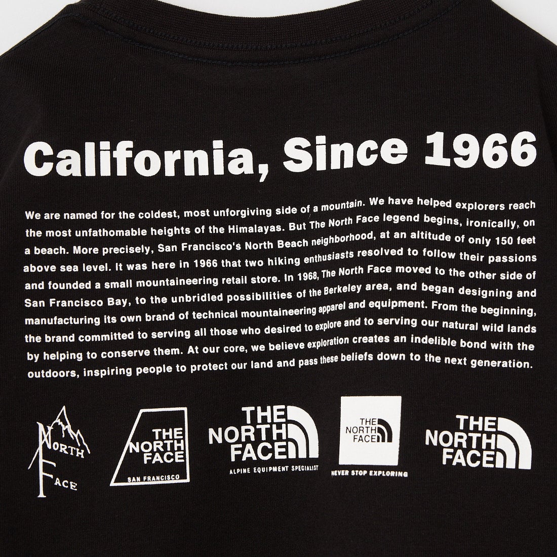 THE NORTH FACE [ザ ノースフェイス] トドラー ショートスリーブヒストリカルロゴTシャツ [NTT32648] K