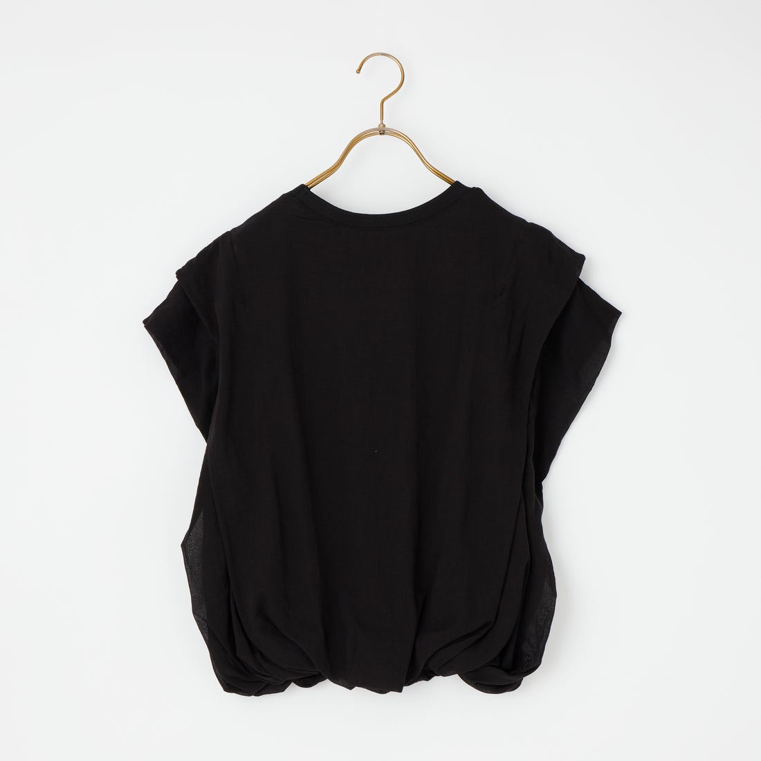 CLOCHE [クロシェ] インナー付きシアーブラウス [61285714] ﾌﾞﾗｯｸ