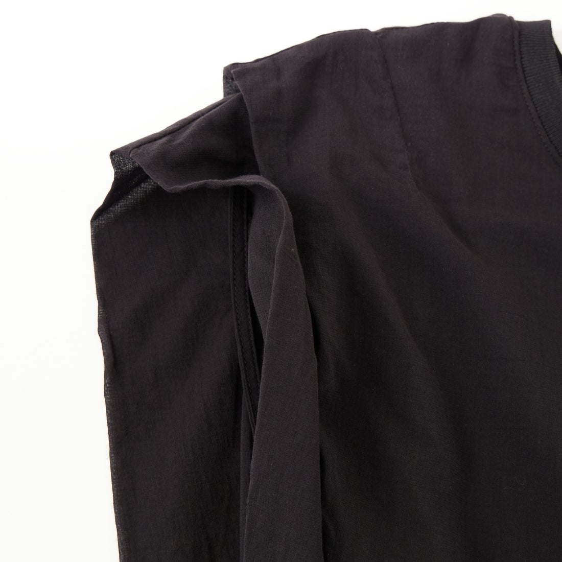 CLOCHE [クロシェ] インナー付きシアーブラウス [61285714] ﾌﾞﾗｯｸ