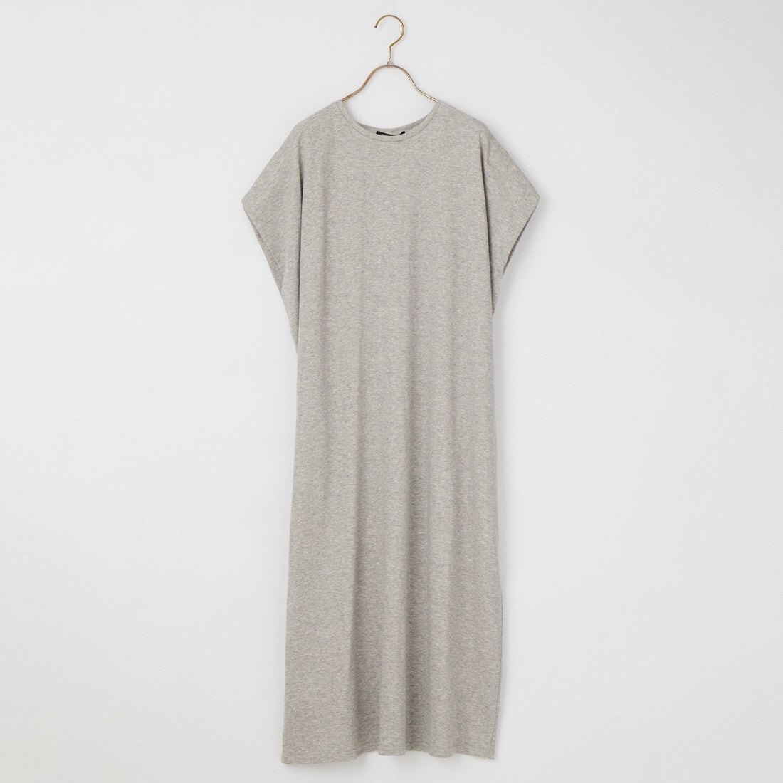 mizuiro ind [ミズイロインド] ドライフレンチテリー ノースリーブロングワンピース [1-250085] 91 GRAY