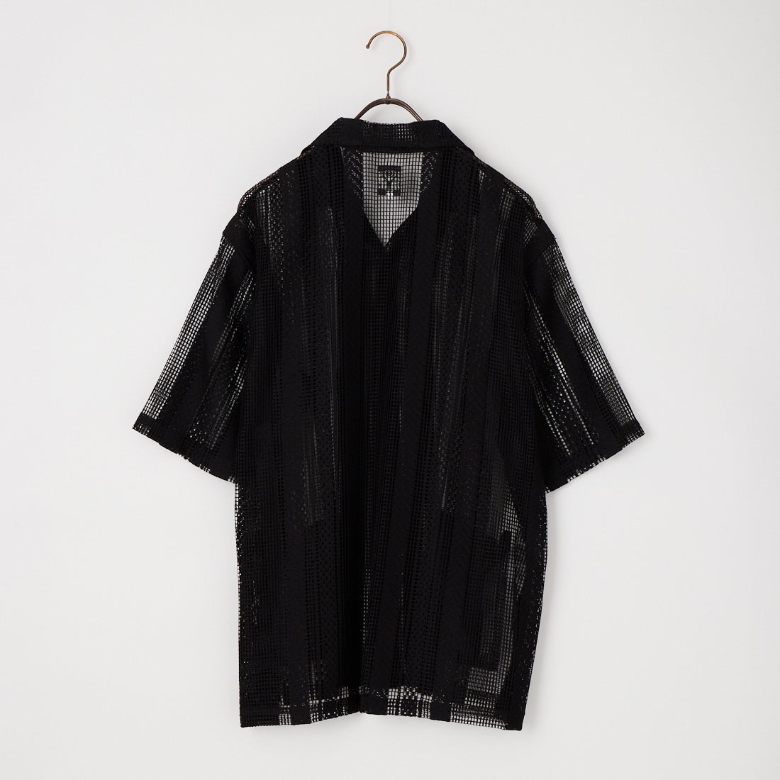 South2West8 [サウスツーウエストエイト] レースジャガードカバナシャツ [SX674] C BLACK