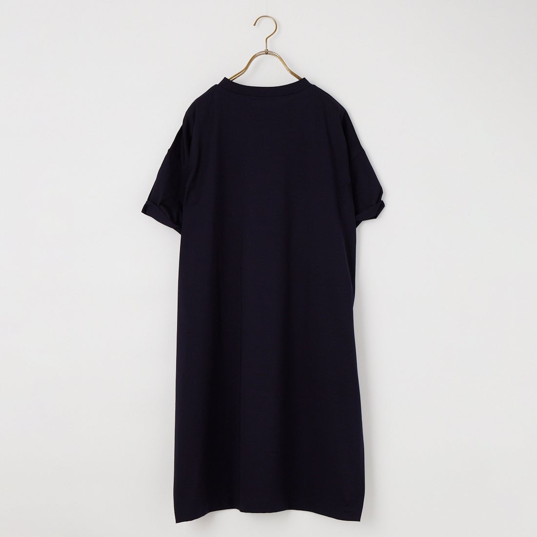 mizuiro ind [ミズイロインド] ロールアップスリーブワイドワンピース [2-250108] 77 NAVY