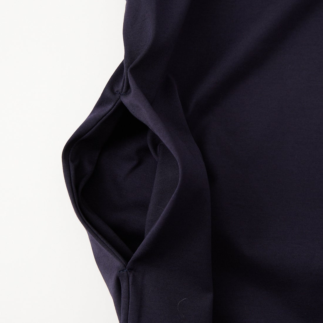 mizuiro ind [ミズイロインド] ロールアップスリーブワイドワンピース [2-250108] 77 NAVY