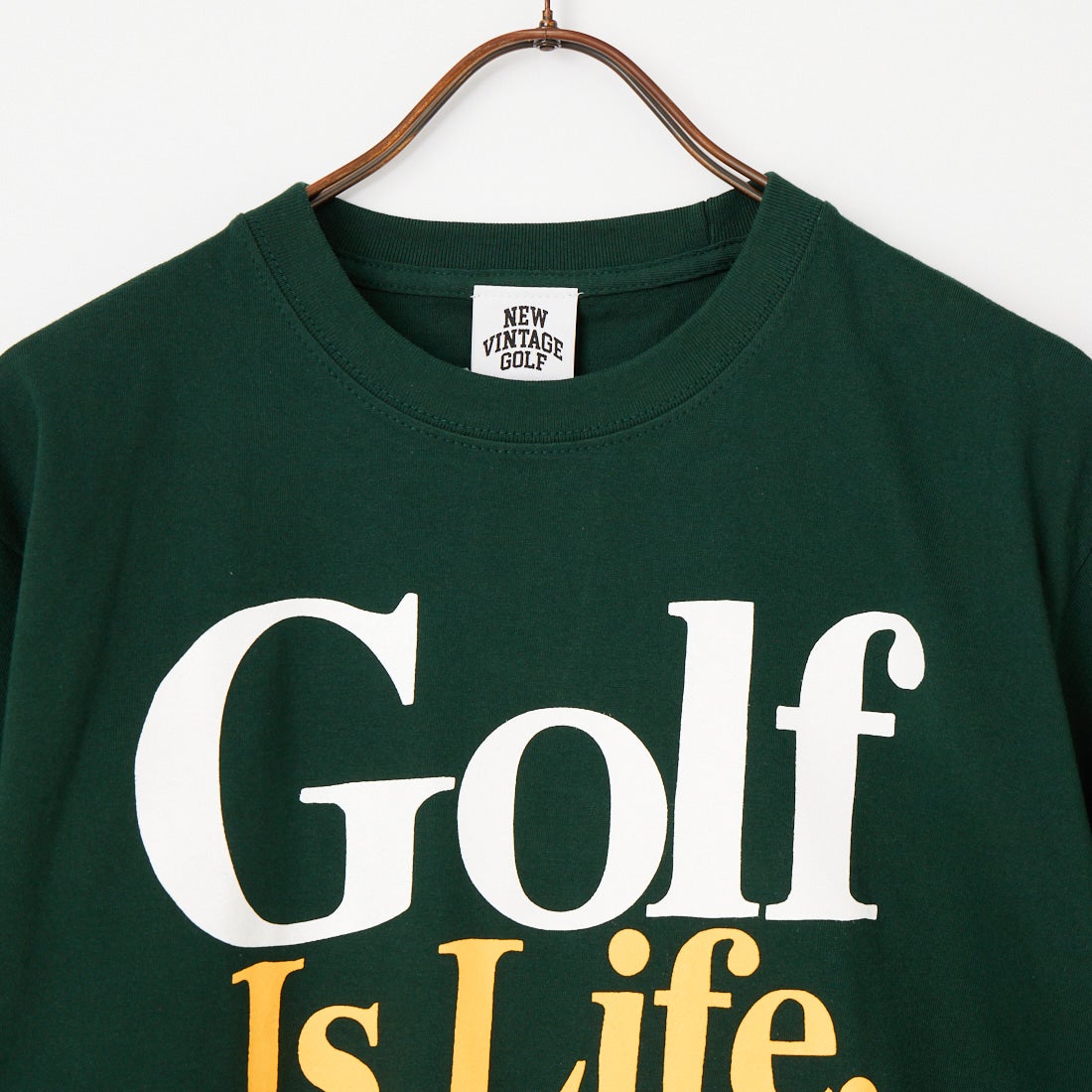 NEW VINTAGE GOLF [ニュービンテージゴルフ] Golf is Life ショートスリーブTシャツ [NVG-0301-1] GREEN