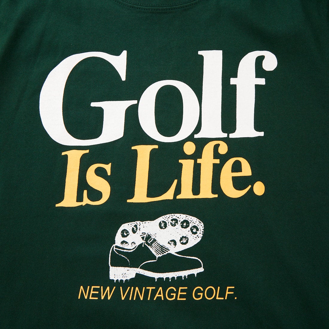 NEW VINTAGE GOLF [ニュービンテージゴルフ] Golf is Life ショートスリーブTシャツ [NVG-0301-1] GREEN
