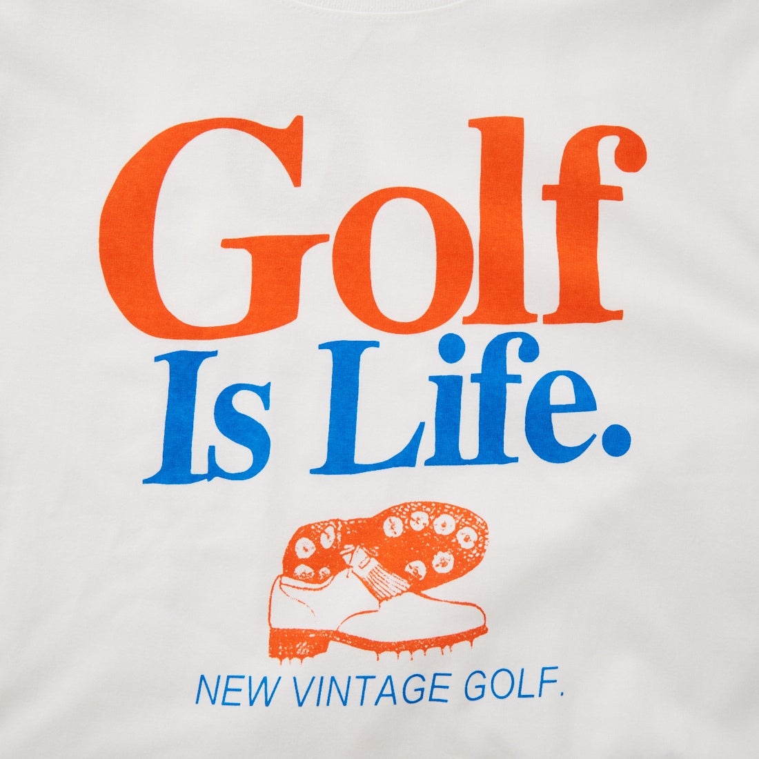 NEW VINTAGE GOLF [ニュービンテージゴルフ] Golf is Life ショートスリーブTシャツ [NVG-0301-1] WHITE
