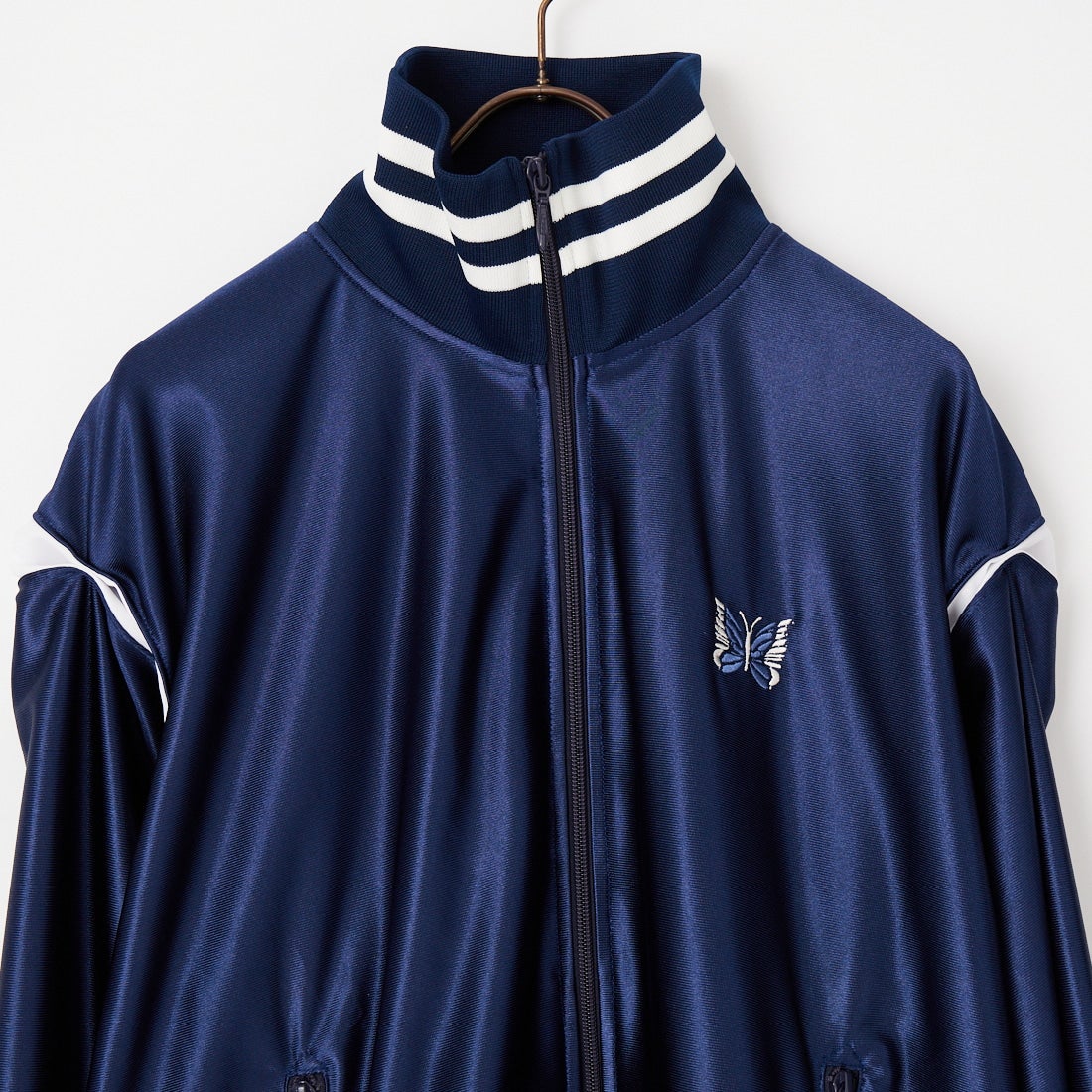 Needles [ニードルズ] トリコットサテントラックジャケット [SX217] A NAVY