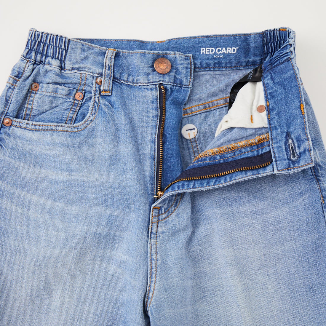 RED CARD TOKYO [レッドカード トーキョー] ワイドストレートデニム Relaxy Slogan [78W107R01LTU] A-LT USED